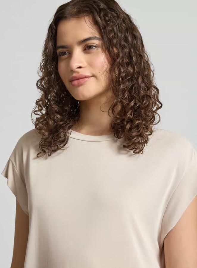 Pieces Rechte vrijetijdsjurk van viscosemix model 'ANORA' - Foto 2