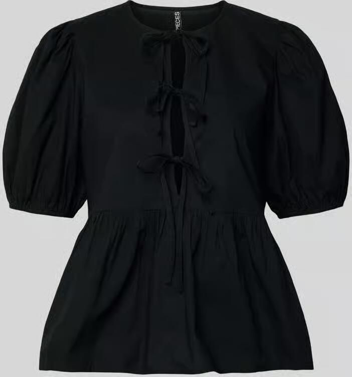 Pieces regular fit blouse van puur katoen model 'JOLLY' - Foto 5
