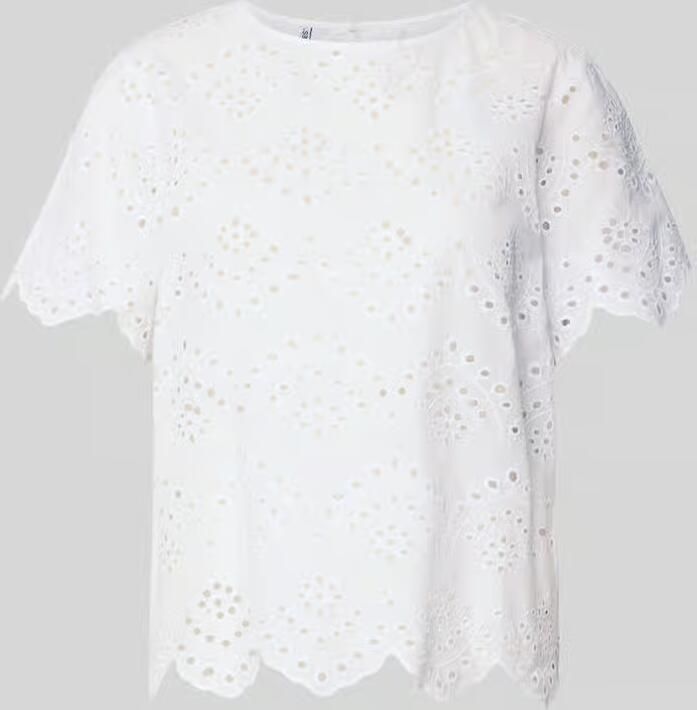 Pieces regular fit blouseshirt van puur katoen model 'VILDE' - Foto 5