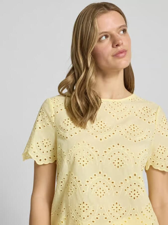 Pieces regular fit blouseshirt van puur katoen model 'VILDE'