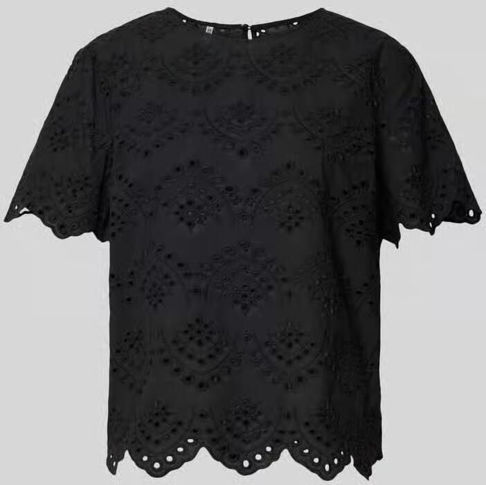 Pieces regular fit blouseshirt van puur katoen model 'VILDE' - Foto 2