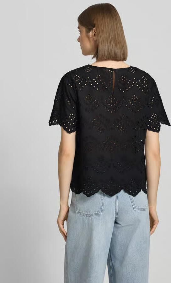 Pieces regular fit blouseshirt van puur katoen model 'VILDE'