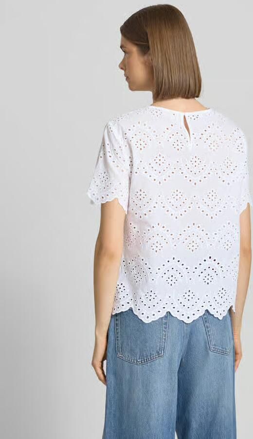 Pieces regular fit blouseshirt van puur katoen model 'VILDE' - Foto 5