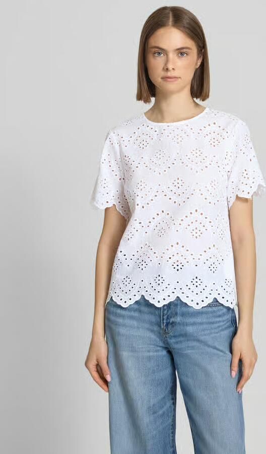 Pieces regular fit blouseshirt van puur katoen model 'VILDE' - Foto 4