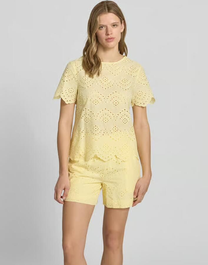 Pieces regular fit blouseshirt van puur katoen model 'VILDE' - Foto 2