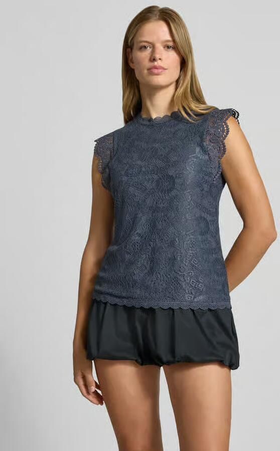 Pieces Regular fit blousetop met all-over motief model 'OLLINE' - Foto 3