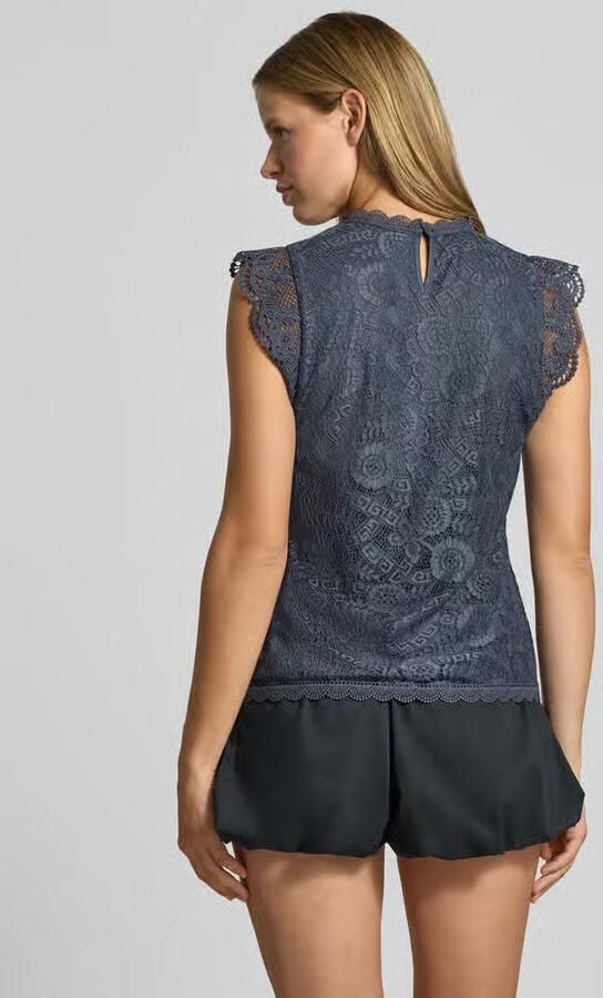 Pieces Regular fit blousetop met all-over motief model 'OLLINE' - Foto 5