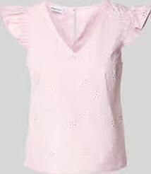 Pieces regular fit blousetop van puur katoen model 'BANNA'