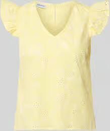 Pieces regular fit blousetop van puur katoen model 'BANNA'