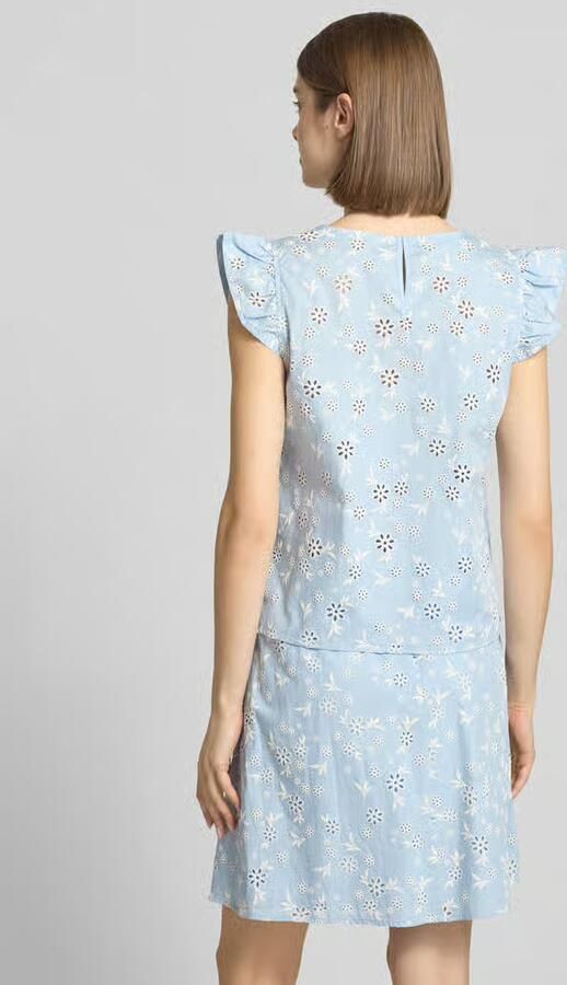 Pieces regular fit blousetop van puur katoen model 'BANNA'