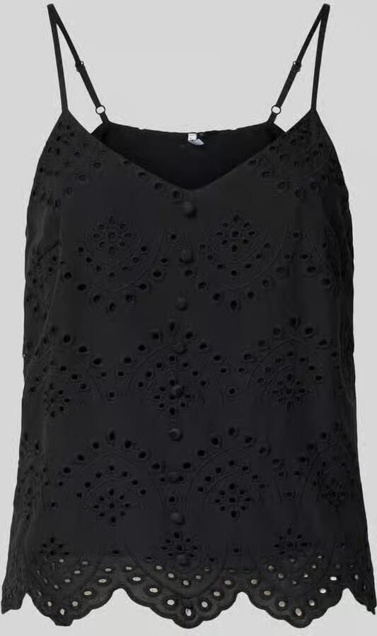 Pieces Regular fit blousetop van puur katoen model 'VILDE' - Foto 2