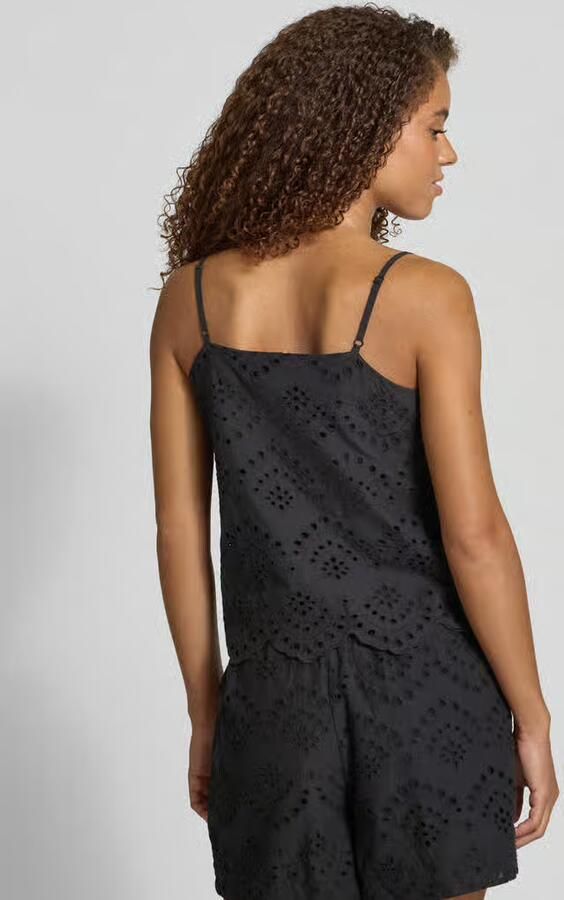 Pieces regular fit blousetop van puur katoen model 'VILDE'