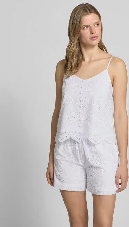 Pieces regular fit blousetop van puur katoen model 'VILDE' - Foto 4