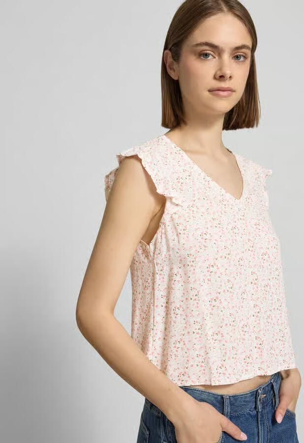 Pieces regular fit blousetop van zuivere viscose model 'BARRI'