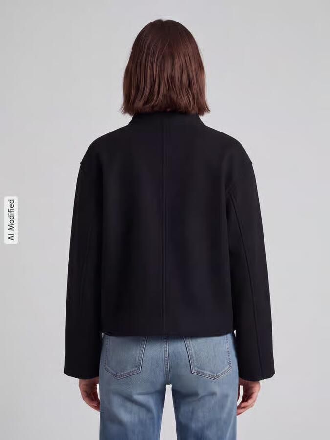 Pieces Regular fit blouson met opstaande kraag model 'GNES'
