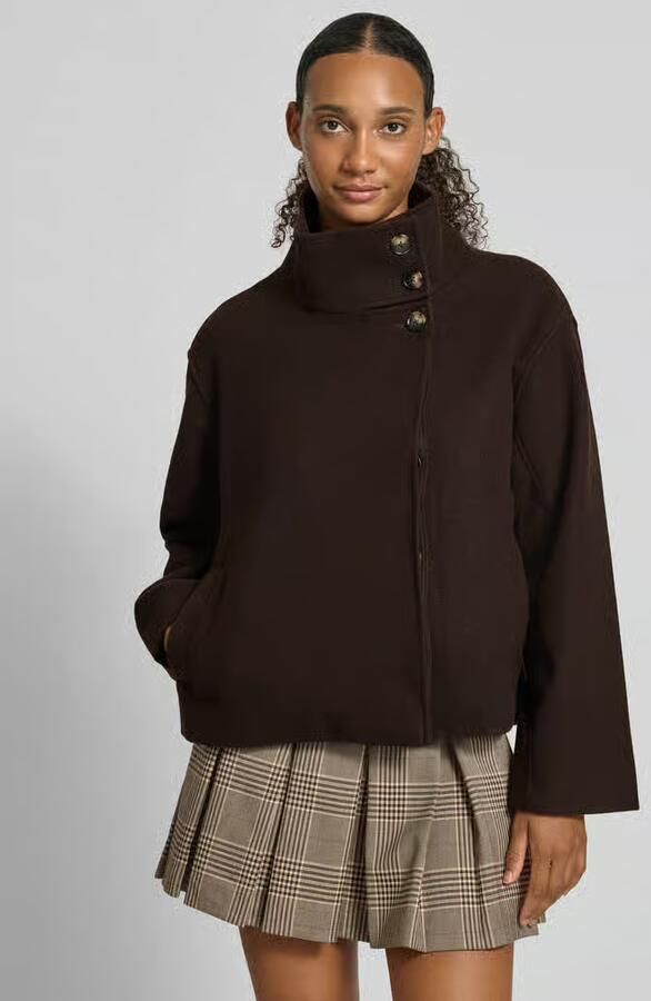 Pieces Regular fit blouson met opstaande kraag model 'GNES' - Foto 3