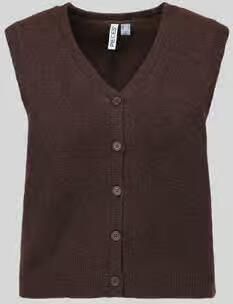 Pieces Regular fit bodywarmer met v-hals model 'SALLY'