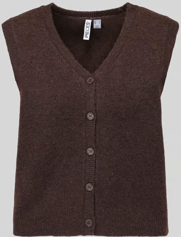 Pieces Regular fit bodywarmer met v-hals model 'SALLY' - Foto 2