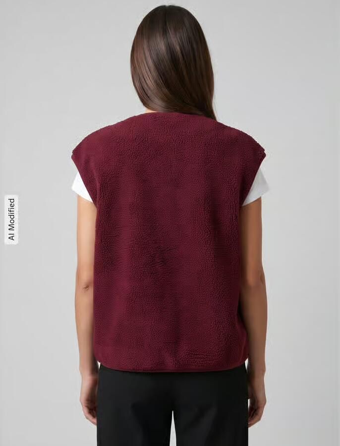 Pieces Regular fit bodywarmer met zijwaartse steekzakken model 'KATTY' - Foto 3