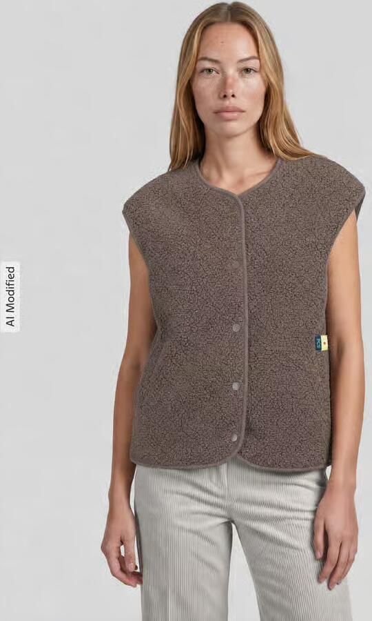 Pieces Regular fit bodywarmer met zijwaartse steekzakken model 'KATTY' - Foto 2