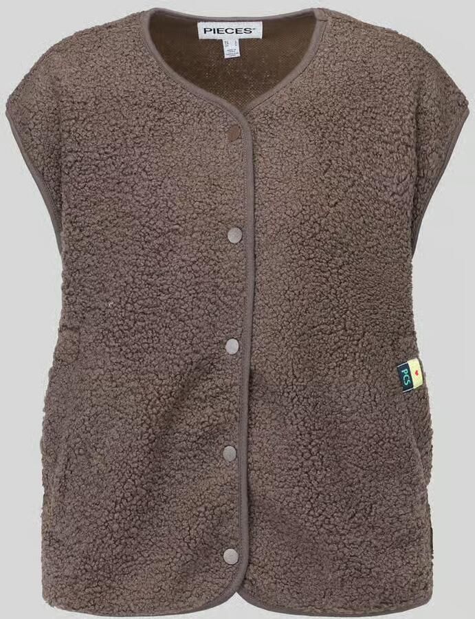 Pieces Regular fit bodywarmer met zijwaartse steekzakken model 'KATTY' - Foto 2