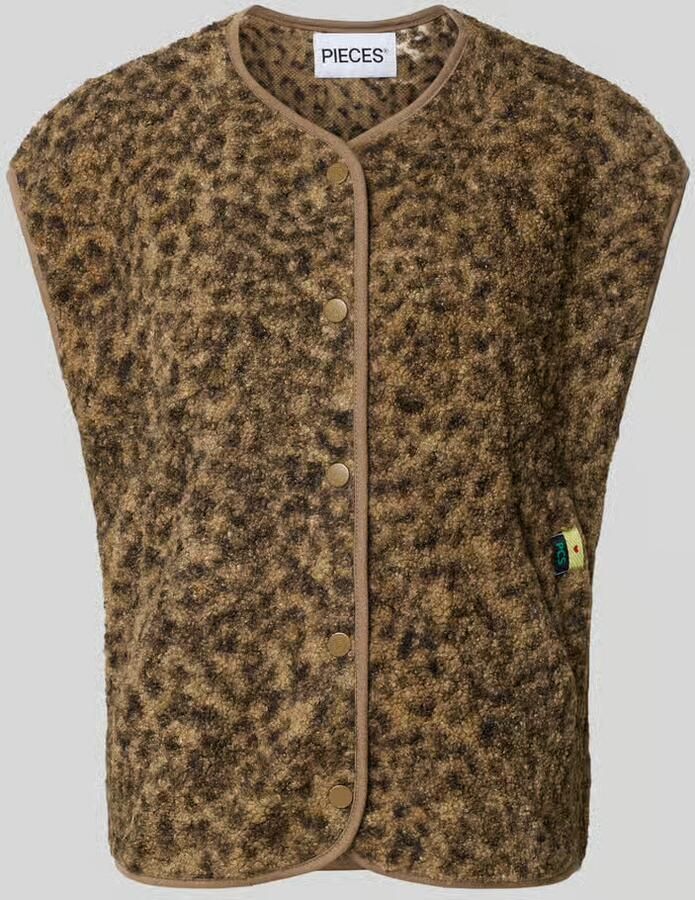 Pieces Regular fit bodywarmer met zijwaartse steekzakken model 'KATTY'