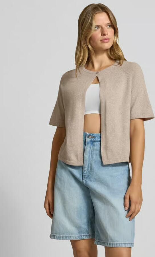 Pieces Regular fit cardigan met 1-knoopssluiting model 'BREE' - Foto 2