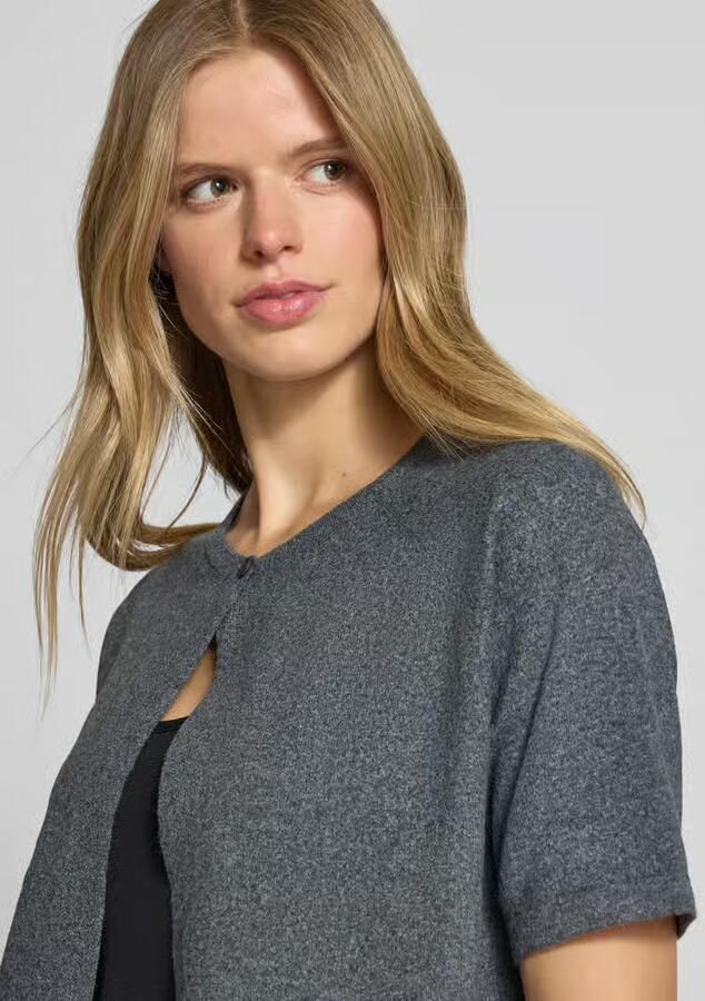 Pieces Regular fit cardigan met 1-knoopssluiting model 'BREE'