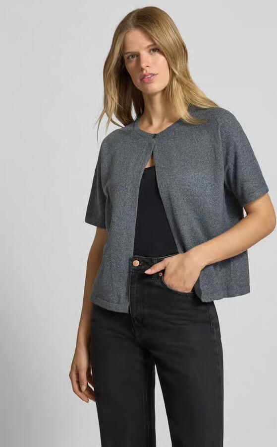 Pieces Regular fit cardigan met 1-knoopssluiting model 'BREE' - Foto 3