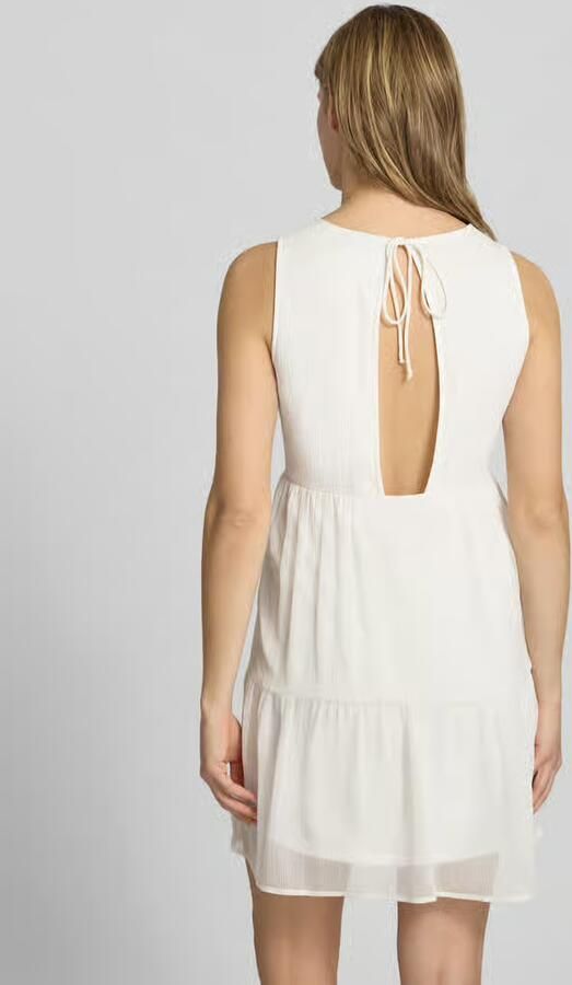 Pieces regular fit chiffonjurk in crêpe-look model 'LARA' - Foto 3