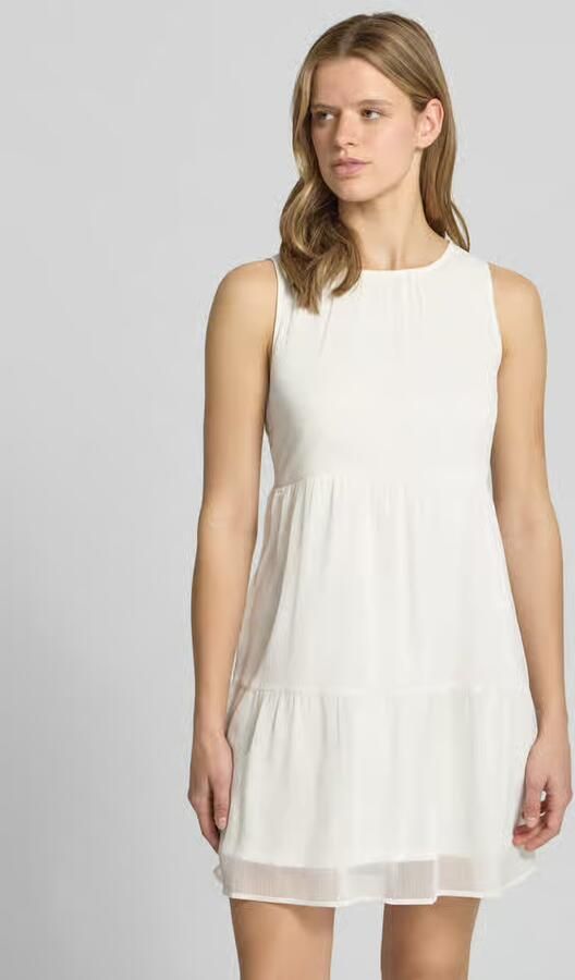 Pieces regular fit chiffonjurk in crêpe-look model 'LARA' - Foto 2