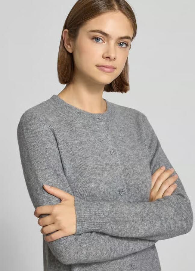 Pieces Regular fit gebreid jack met wol model 'MALOU' - Foto 8