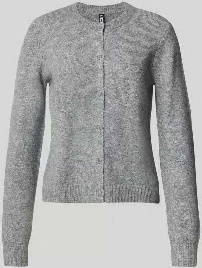 Pieces Regular fit gebreid jack met wol model 'MALOU' - Foto 2