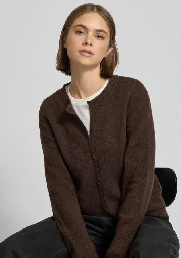 Pieces Regular fit gebreid jack met wol model 'MALOU' - Foto 2