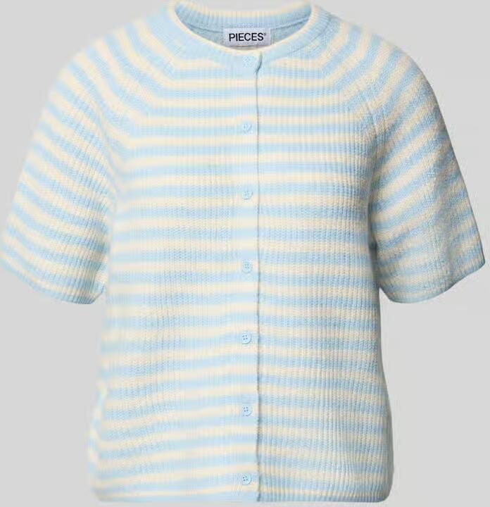 Pieces regular fit gebreid jack met wol model 'MALOU' - Foto 2