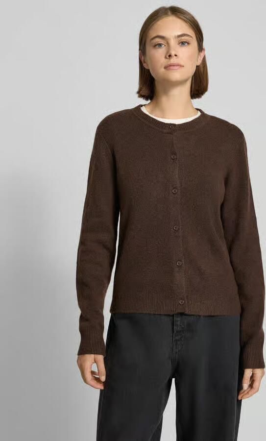 Pieces Regular fit gebreid jack met wol model 'MALOU' - Foto 4