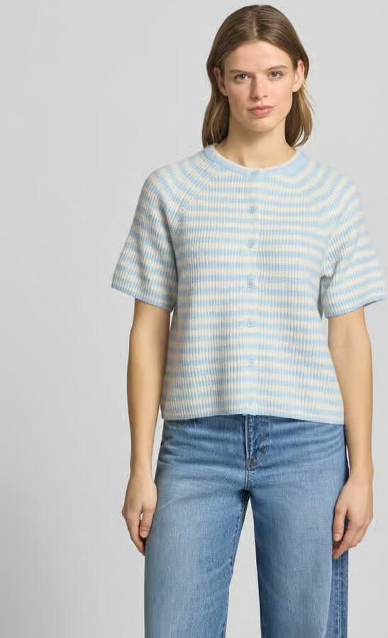Pieces regular fit gebreid jack met wol model 'MALOU' - Foto 4