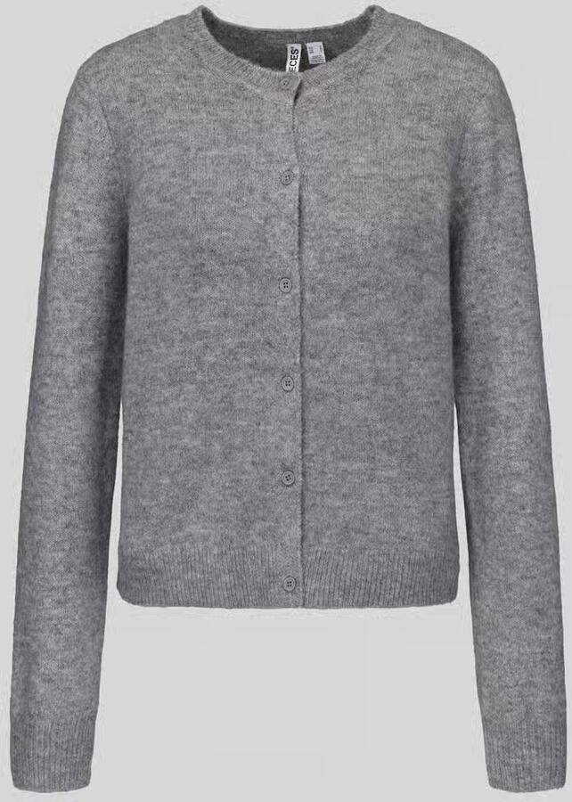 Pieces Regular fit gebreid jack met wol Model 'MALOU' - Foto 8