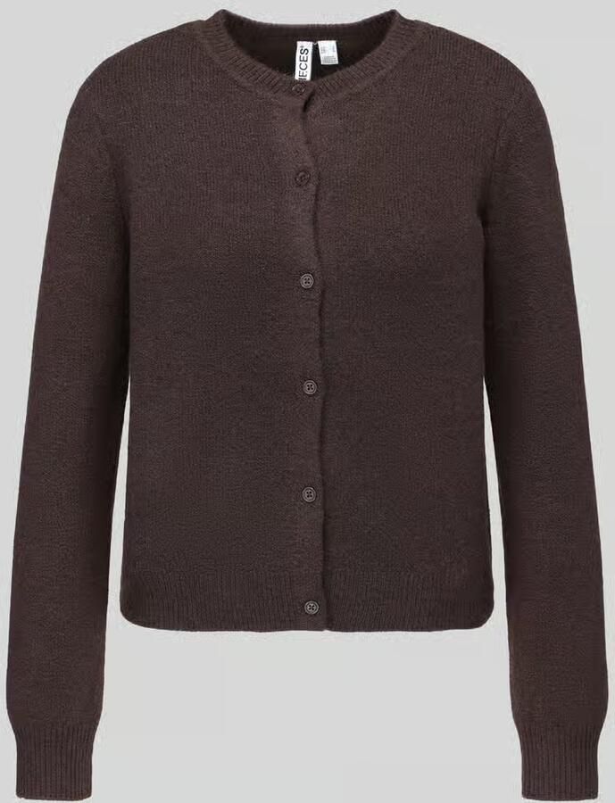 Pieces Regular fit gebreid jack met wol Model 'MALOU' - Foto 3