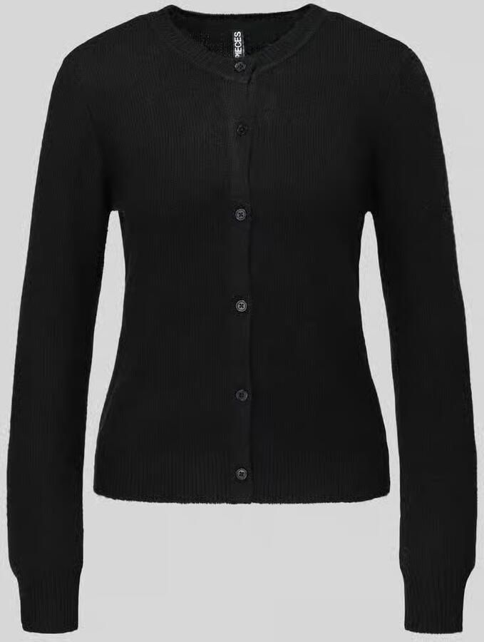 Pieces regular fit gebreid jack met wol model 'MALOU'
