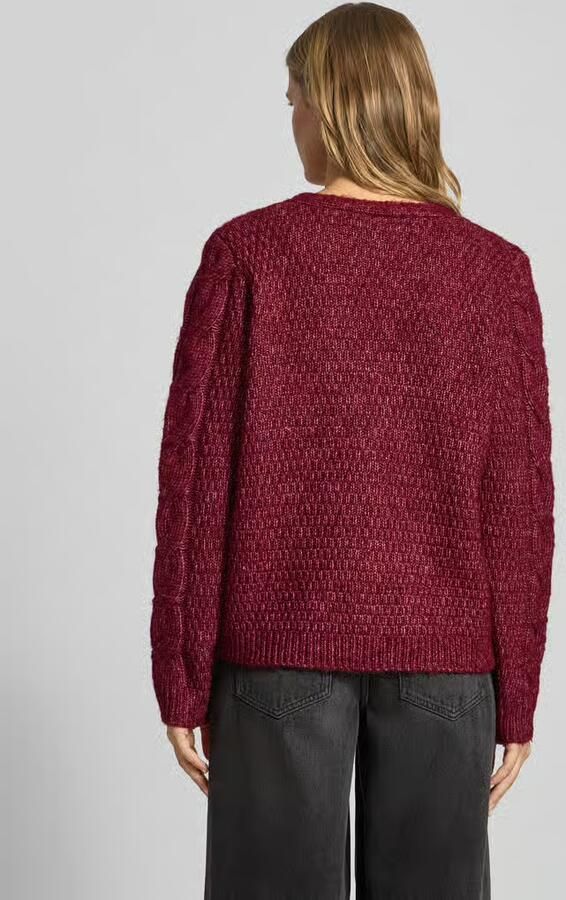 Pieces Regular fit gebreid jack met wol model 'NINA'