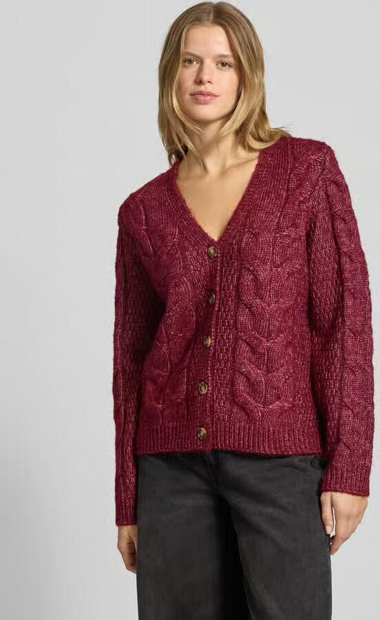 Pieces Regular fit gebreid jack met wol model 'NINA' - Foto 2