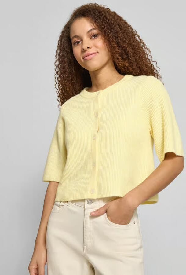 Pieces Regular fit gebreid jack met wol Model 'SILLY' - Foto 2