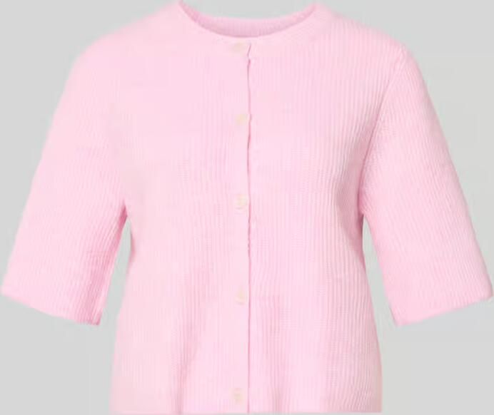 Pieces Boxy fit gebreid jack van ribtricot model 'SILLY' - Foto 5