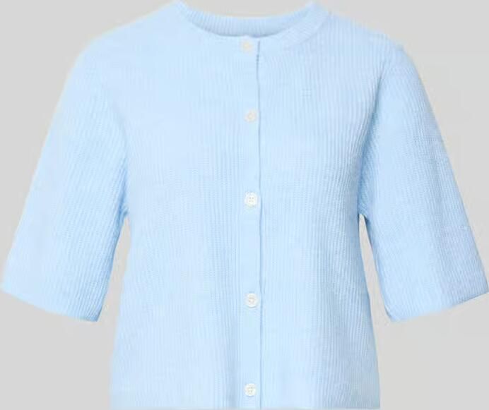Pieces Boxy fit gebreid jack van ribtricot model 'SILLY' - Foto 6