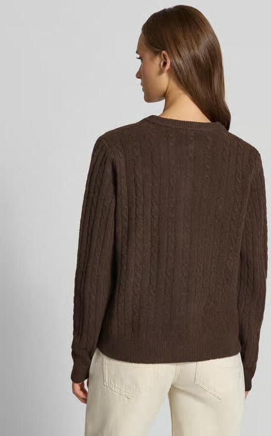Pieces Regular fit gebreid jack met wol model 'SILLY' - Foto 2