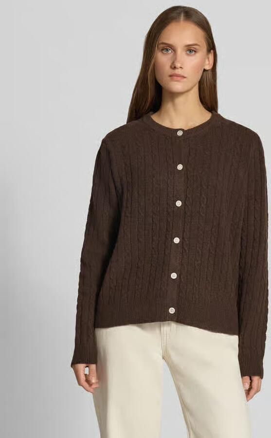 Pieces Regular fit gebreid jack met wol model 'SILLY' - Foto 3