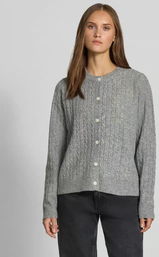 Pieces Regular fit gebreid jack met wol model 'SILLY' - Foto 2