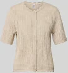 Pieces regular fit gebreid jack van puur katoen model 'SCOUT'