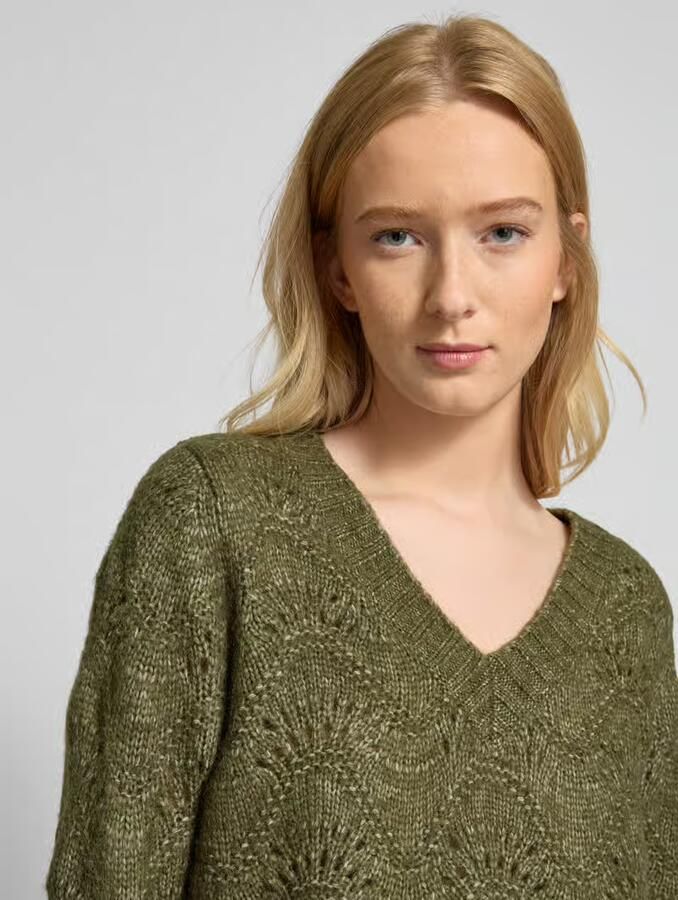 Pieces Regular fit gebreide pullover met herfstmotief model 'BIBBI' - Foto 2